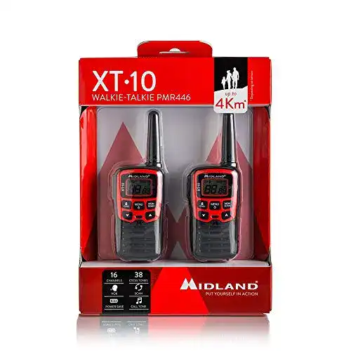 Midland XT10 Walkie Talkie C1176 – PMR Funkgerät für Einsteiger