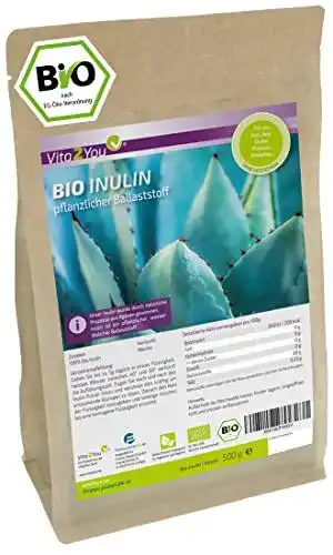 Inulin Vita2You Bio Pulver 500g – Präbiotisches Ballaststoffprodukt