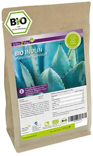 Inulin Vita2You Bio Pulver 500g – Präbiotisches Ballaststoffprodukt