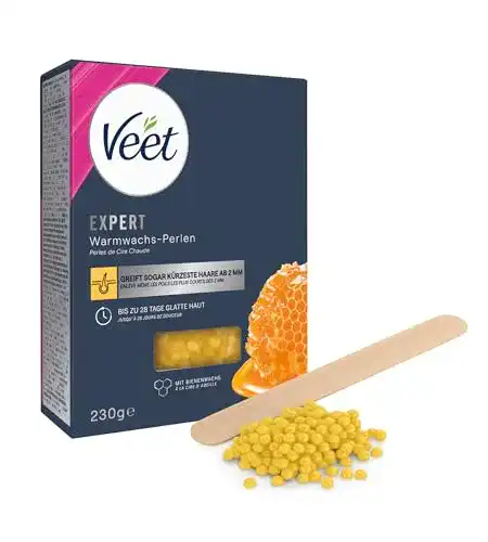 Warmwachs Veet Expert Perlen mit Bienenwachs für die Haarentfernung