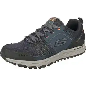 Sneaker für Kinder von Skechers, Modell Escape Plan in Blau und Orange