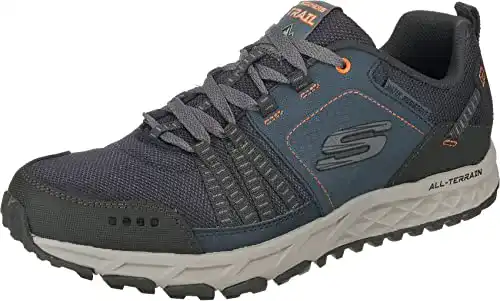 Sneaker für Kinder von Skechers, Modell Escape Plan in Blau und Orange