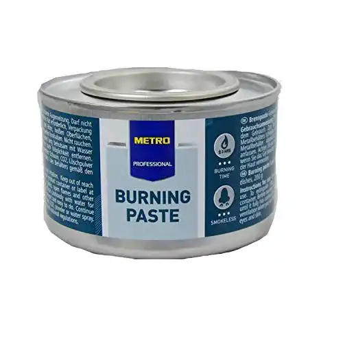 Brennpaste Metro 4X 200g für Speisenwärmer mit 3 Stunden Brenndauer