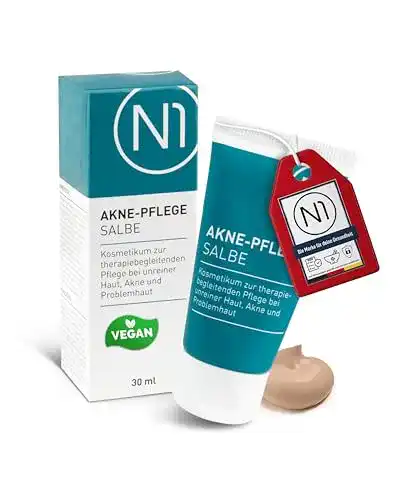 Mittel gegen Pickel N1 Akne Pflege Salbe 30 ml – getönte Creme für Akne