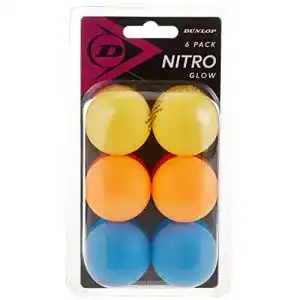 Tischtennisbälle Dunlop Sports Nitro Glow 6 in verschiedenen Farben