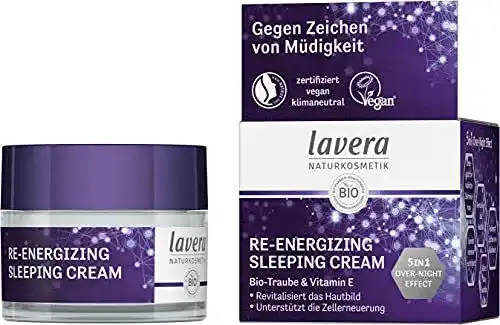 Lavera Re-Energizing Sleeping Cream Nachtcreme für intensive Hautpflege