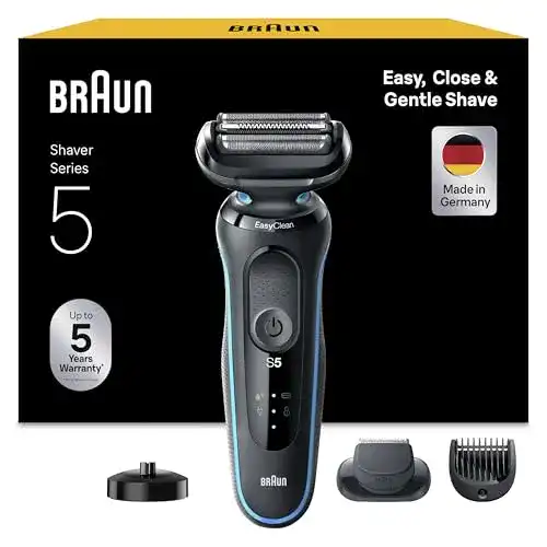 Braun Series 5 Herrenrasierer mit EasyClick Aufsatz und Barttrimmer
