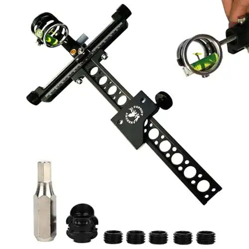 Compoundbogen Visier Milaem 1 Pin mit 4X Linsenlupe
