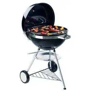 Tepro Holzkohlegrill Sacramento Kugelgrill in Schwarz und Edelstahl