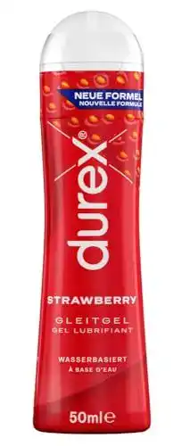 Durex Strawberry Gleitgel Wasserbasiertes Erdbeer-Gleitmittel 50ml