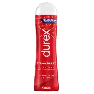 Durex Strawberry Gleitgel Wasserbasiertes Erdbeer-Gleitmittel 50ml