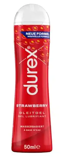 Durex Strawberry Gleitgel Wasserbasiertes Erdbeer-Gleitmittel 50ml