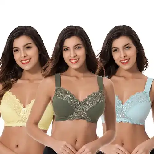 Curve Muse Ungefütterter Minimizer BH in Übergröße 80F – 3er Set