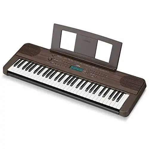 Yamaha Digital Keyboard PSR-E360DW in Dunkelwalnuss