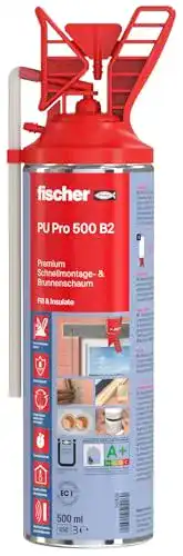 Fischer Schnell-Montageschaum PU 500 für Verfüllung und Dämmung