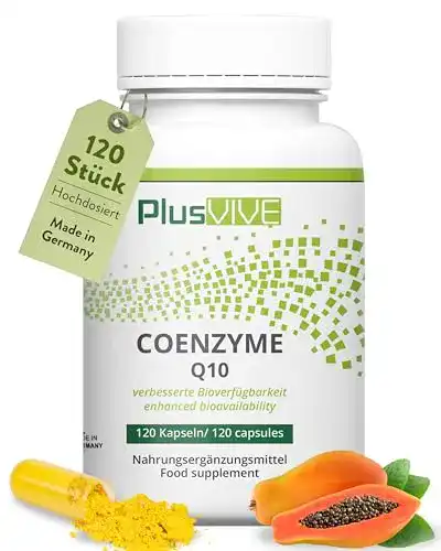 Coenzym Q10 Plusvive 120 Kapseln mit 200 mg hochdosiert