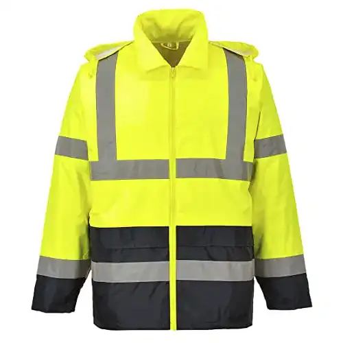 Warnjacke Portwest klassische Kontrast Warnschutz-Regenjacke in 5XL