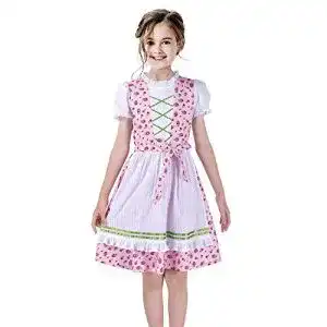 Dirndl für Kinder von Sunny Fashion für Mädchen in Rosa, Größe 104