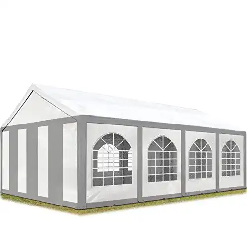 Partyzelt TOOLPORT 4×8 m Pavillon mit PE Plane 450 N