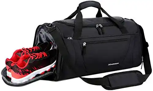 Sporttasche mit Schuhfach 40L von Mouteenoo für Sport und Reisen