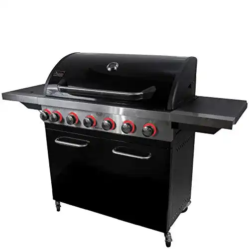 Activa Black Star 700 Gasgrill mit 6 Brennern und Infrarot-Seitenbrenner