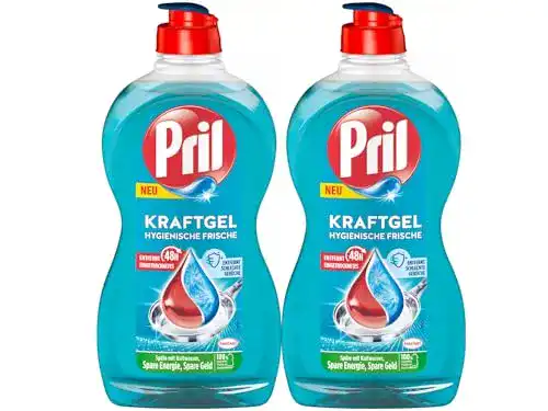 Pril Spülmittel Kraft Gel Hygienische Frische 2x 450 ml