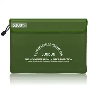 Feuerfeste Geldtasche Jundun für Dokumente und Bargeld