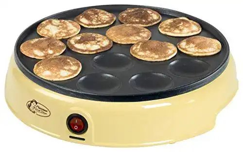Bestron Poffertjes Maker im Retro Design für Mini-Pfannkuchen