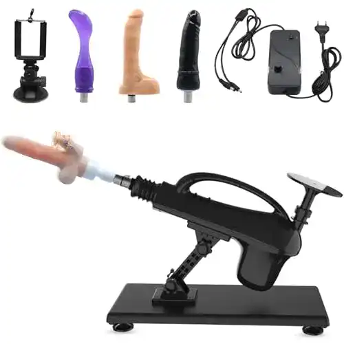 Bdsmyou Sexmaschine mit Saugnapf und Ständer Automatische Fickmaschine