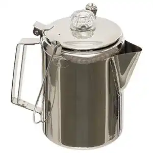 Perkolator Fox Outdoor Kaffeekanne aus Edelstahl für 9 Tassen