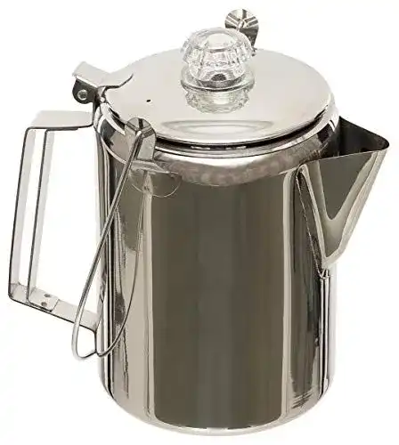 Perkolator Fox Outdoor Kaffeekanne aus Edelstahl für 9 Tassen