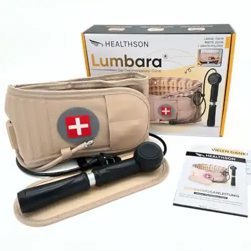 Dekompressionsgürtel Healthson Lumbara Rückengürtel – atmungsaktiv und unterstützend