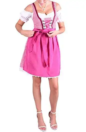 Dirndl Damen Golden Trachten 3-teiliges Set für verschiedene Anlässe