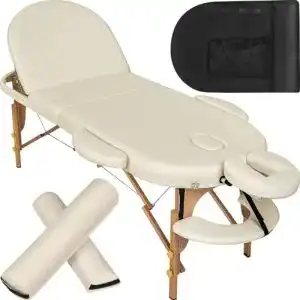 Massageliege tectake Mobile 3 Zonen klappbar für Kosmetik und Wellness