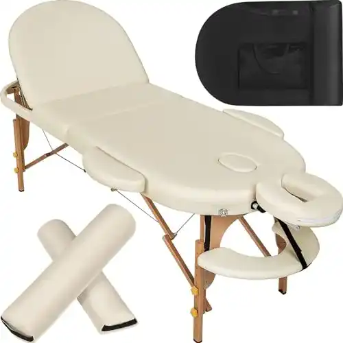 Massageliege tectake Mobile 3 Zonen klappbar für Kosmetik und Wellness