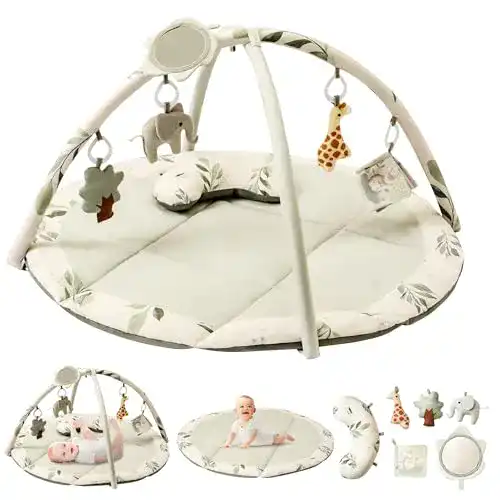 Spielbogen Fortella Baby mit Spielmatte und 5 abnehmbaren Spielzeugen