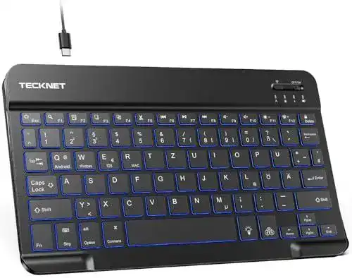 Tecknet Wiederaufladbare Bluetooth-Tastatur im Vergleich
