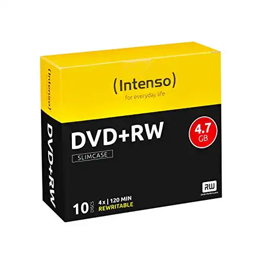 Intenso DVD+RW Rohlinge 4,7GB Rewritable 10er Pack
