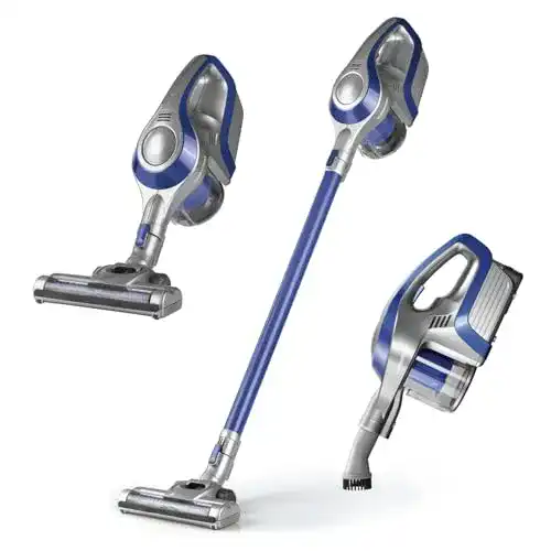 CLEANmaxx Akku-Staubsauger beutellos 2-in-1 mit starkem Akku