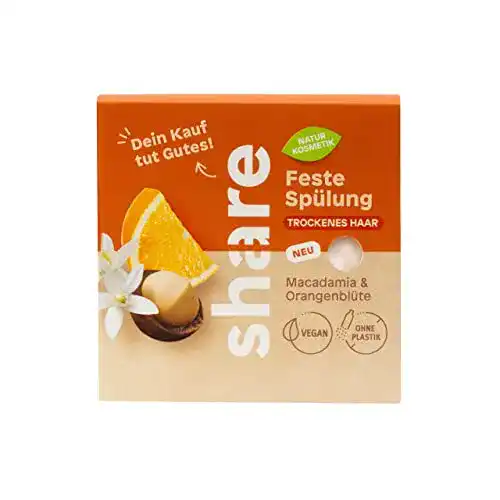 Fester Conditioner Share Feste Spülung Macadamia und Orangenblüte