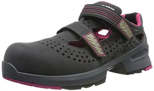 Sicherheitssandalen Damen Uvex 1 Ladies Arbeitssandalen grau-pink