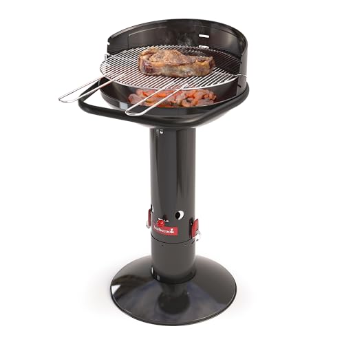 Säulengrill Barbecook Loewy 50 Holzkohlegrill mit Windschutz