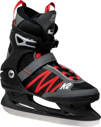 K2 Speed Ice Pro Eishockeyschlittschuhe Schwarz-Rot Größe 44.5