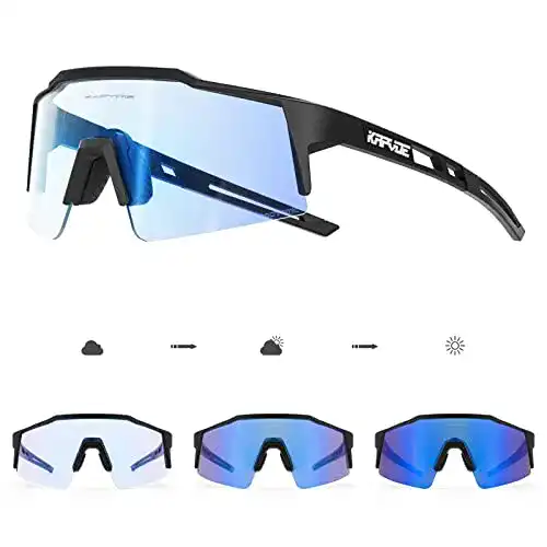 Fahrradbrille selbsttönend Kapvoe mit photochromatischen Gläsern