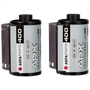 35mm Film AgfaPhoto APX 400 135-36 Negativfilm Schwarz-Weiß im 2er Pack