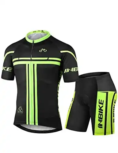 INBIKE Herren Radtrikot Set Kurzarm für Radsportler