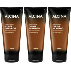 Alcina Color Shampoo Braun 200ml im 3er-Pack