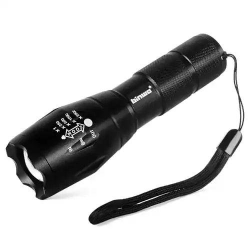 BINWO LED Taschenlampe mit 2000 Lumen und 5 Lichtmodi