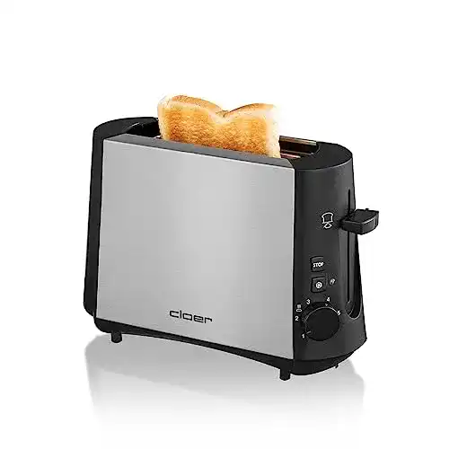 Mini-Toaster Cloer 3890 für eine Toastscheibe mit Auftau-Funktion