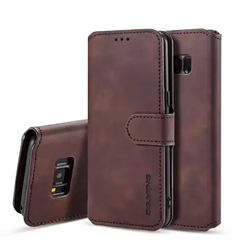 Handyhülle für Samsung Galaxy S7 von Ueebai – Retro PU Leder mit Standfunktion
